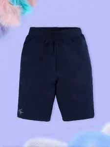 KiddoPanti Girl's Mid-Rise Cycling Sports Shorts