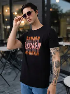 Status Quo Men Typography Printed Round Neck Regular Fit T-shirt