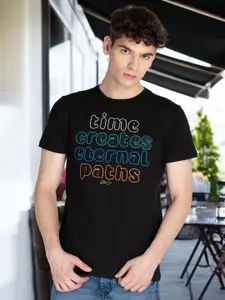 Status Quo Men Printed Applique T-shirt