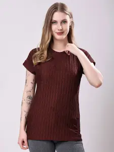 TQH Women Striped Regular Top