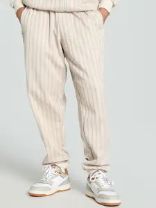 Puma MMQ T7 Men Striped Cotton Relaxed Fit Track Pants