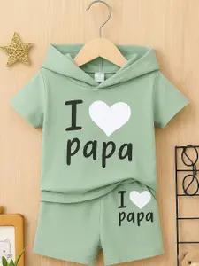 BLARY FASHION PLANET Boys Printed T-shirt with Shorts