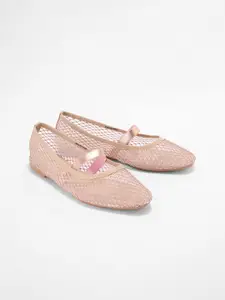 Forever Glam by Pantaloons Women Textured Party Fashion Flats