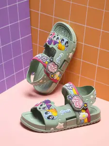 KATS Girls Textured Comfort Sandals