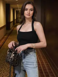 StyleCast Women Tie-Up Halter Neck Top