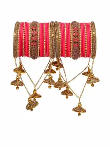 RIJOLI Magenta Alloy Bangle