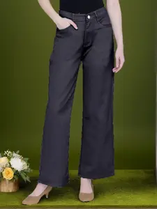 DressBerry Women Bootilicious Wide Leg High-Rise Stretchable Jeans