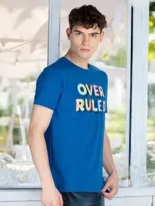 Status Quo Men Printed Applique T-shirt