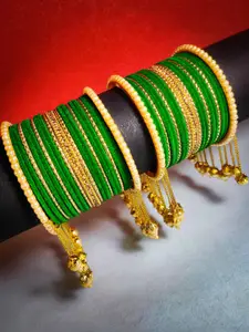 RIJOLI Green Alloy Bangle