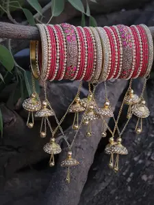 RIJOLI Pink Alloy Bangle