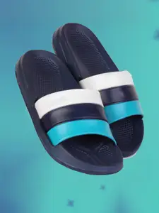 PENNEN Boys Striped Blue EVA Sliders