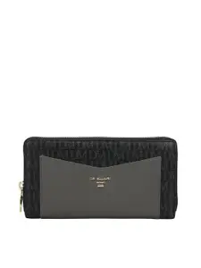 Da Milano Women Textured Leather Zip Around Wallet
