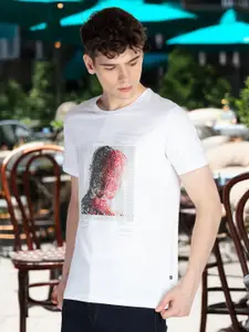 Status Quo Men Printed Applique T-shirt