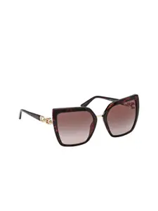 GUESS Women Butterfly Sunglasses With UV Protected Lens