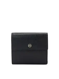 Da Milano Women Textured Leather Three Fold Wallet