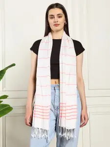 Ravaiyaa Women Striped Embellished Scarf