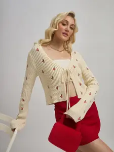 Virgio Women Cotton V-Neck Regular Long Sleeves Sweaters