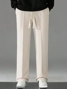 The Modern Soul Men Loose-Fit Cotton Mid-Rise Track Pants