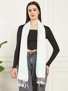 Ravaiyaa Women Striped Embellished Scarf