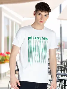 Status Quo Men Printed Raw Edge T-shirt