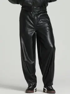 Puma Men Super Oversized Mid-Rise Relaxed Fit Trousers