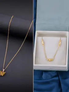 DressBerry Set of 2 Butterfly & Ethnic Minimal Necklaces