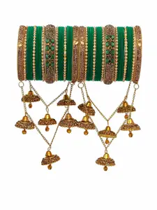 RIJOLI Green Alloy Bangle