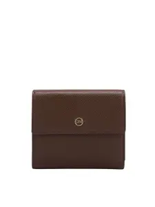 Da Milano Women Textured Leather Three Fold Wallet
