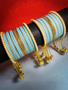 RIJOLI Turquoise Blue Alloy Bangle