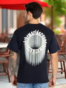 Status Quo Men Pure Cotton Applique T-shirt