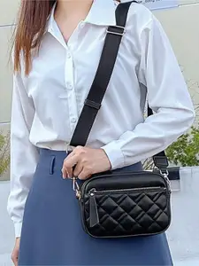 CORSICA PU Structured Satchel with Quilted