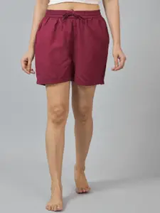 Suha Women Mid Rise Cotton Lounge Shorts