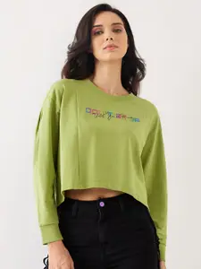 SPYKAR Women Embroidered Sweatshirt