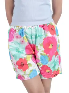 GAB Women Floral Printed High-Rise Shorts