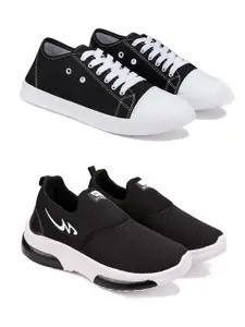 DRACKFOOT Men Running Non-Marking Shoes