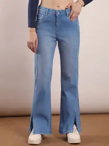 FCK-3 Women Mid-Rise Light Fade Stretchable Bootcut Jeans