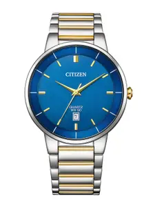 Citizen Men Round Dial & Stainless Steel Bracelet Style Straps Analogue Watch BI5124-50L