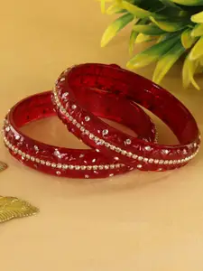 LAVAZZA Set Of 2 Crystal-Studded Bangles