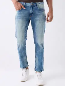 SPYKAR Men Regular Fit Mid-Rise Heavy Fade Cropped Jeans