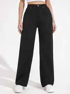 Z & G trends Women Wide Leg High-Rise Jeans