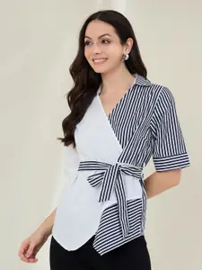 Chemistry Women Smart Striped Casual Shirt