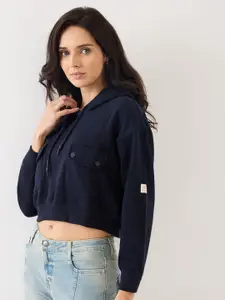 SPYKAR Women Hooded Sweatshirt