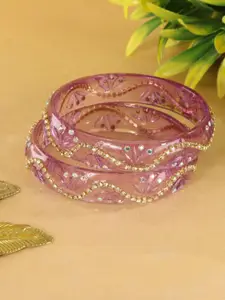 LAVAZZA Set Of 2 Crystal-Studded Bangles