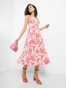 Honey by Pantaloons Women Floral Printed Fit & Flare Midi Dress