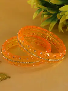 LAVAZZA Set Of 2 Crystal-Studded Bangles