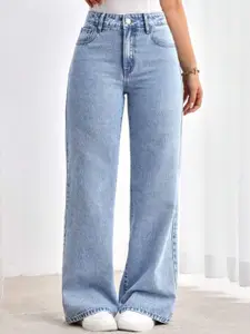 VBEAUTI Women Solid Jean Boyfriend Fit High-Rise Stretchable Jeans