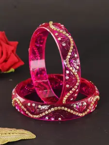 LAVAZZA Set Of 2 Crystal-Studded Bangles