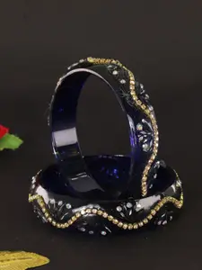 LAVAZZA Set Of 2 Crystal-Studded Bangles