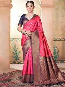 SGF11 Woven Design Zari Pure Silk Kanjeevaram Saree