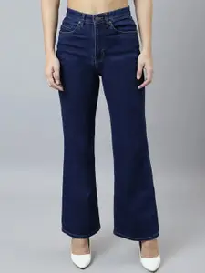 Aadvi Fashion Women Original Flared High-Rise Stretchable Cotton Jeans